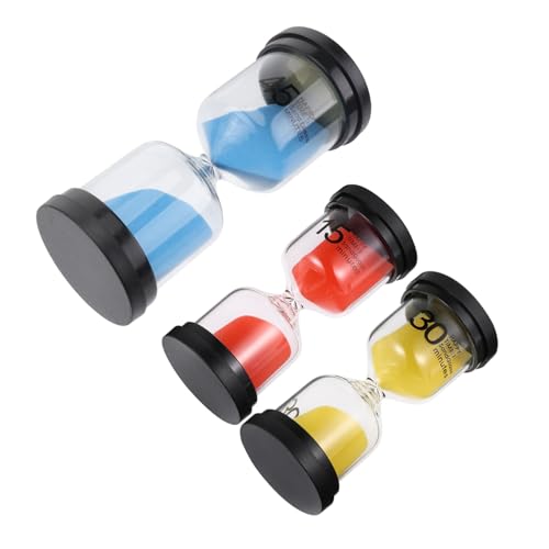 EPIGEIST 3 Stück Teiliges Sanduhr mit Minuten Timern aus Glas und Kunststoff Eleganter Desktop Stundenmesser für Home Office Dekorativ und Tragbar für Konzentration und Zeitmanagement EPIGEIST 3 Stück Teiliges Sanduhr mit Minuten Timern aus Glas und Kunststoff Eleganter Desktop Stundenmesser für Home Office Dekorativ und Tragbar für Konzentration und Zeitmanagement von EPIGEIST