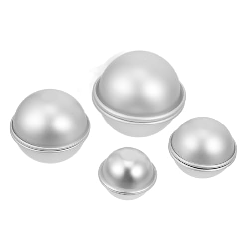 EPIGEIST 4 Paare Halbkugel Backform aus Aluminiumlegierung Stabile und Langlebige DIY Form für Badekugeln Handgemachte Seifen und Kuchenform Abgerundete Kanten Wiederverwendbar Teiliges EPIGEIST 4 Paare Halbkugel Backform aus Aluminiumlegierung Stabile und Langlebige DIY Form für Badekugeln Handgemachte Seifen und Kuchenform Abgerundete Kanten Wiederverwendbar Teiliges von EPIGEIST