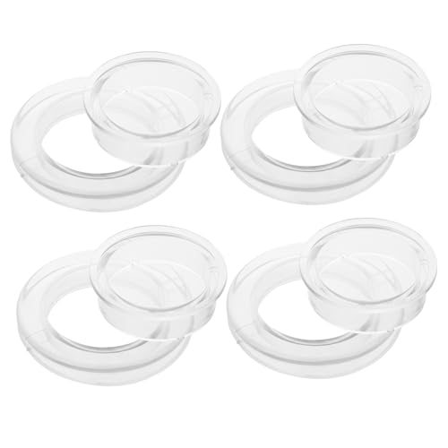 EPIGEIST 4 Sätze Transparentes Tischschirmloch Ringe mit Kappen aus Flexiblem Hitze und Verschleißfest Wind und Regendicht zur Sicheren Fixierung von Sonnenschirmen Am Gartentisch Einfach von EPIGEIST