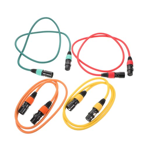 EPIGEIST 4 Stück Mikrofonkabel Männlich zu Weiblich Balanced Xlr Audiokabel Leicht und Vielseitig für Mikrofone und Lautsprecher für Klare Signalübertragung von EPIGEIST