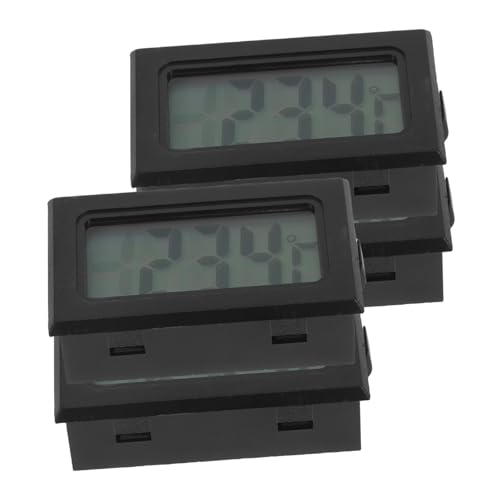 EPIGEIST 4 Stück Mini Digital Thermometer mit Leicht Ablesbarem Lcd-display Tragbar und Installieren Geeignet für Innen Außenbereiche für Zuhause Gewächshaus und Reptilienhaltung von EPIGEIST