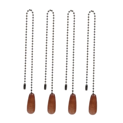 EPIGEIST 4 Stück Teiliges Deckenventilator Zugkette Vintage Stil Praktische Zugkette für Deckenleuchte und Langlebige Kettenverlängerung mit Einfachem Griff Geeignet für Wohnraum von EPIGEIST