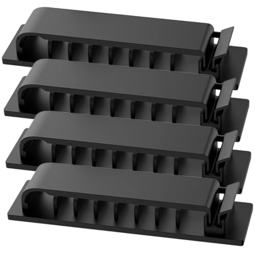 EPIGEIST 4 Stück Teiliges Kabelmanagement mit Fach Klebepunkten Universeller Selbstklebender Kabelhalter für Schreibtisch Büro Auto Flexibel Einsetzbarer Kabelorganizer für Daten Strom und EPIGEIST 4 Stück Teiliges Kabelmanagement mit Fach Klebepunkten Universeller Selbstklebender Kabelhalter für Schreibtisch Büro Auto Flexibel Einsetzbarer Kabelorganizer für Daten Strom und von EPIGEIST
