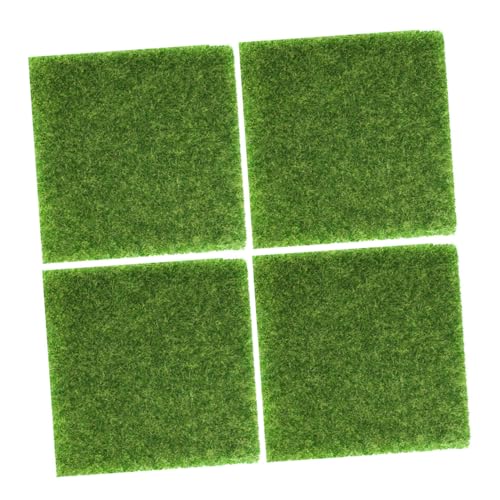 EPIGEIST 4 Stück Teiliges Künstlicher Grasmatte für Sandtisch Dekoration DIY Miniaturmodell Landschaftsrasen Einfache Installation für Ganzjährige Modellbaugestaltung von EPIGEIST