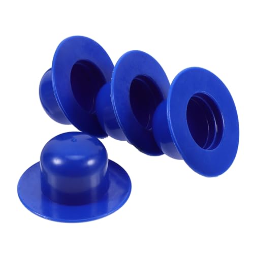 EPIGEIST 4 Stück Teiliges PVC Schwimmbad Zubehör Langlebige Pool Ablassstopfen Kompatibel mit Intex Pools Robustes Kunststoff Design Praktische Ersatzfilterloch Verschlüsse Blau Winterfest von EPIGEIST
