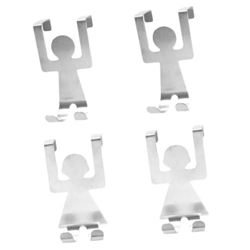 EPIGEIST 4 Stück Teiliges Türhaken Edelstahl Rostfreie Stabile Aufhänger in Kreativer Menschenform Multifunktionale Tür Schrankhaken für Ordentliche Aufbewahrung und Platzsparende EPIGEIST 4 Stück Teiliges Türhaken Edelstahl Rostfreie Stabile Aufhänger in Kreativer Menschenform Multifunktionale Tür Schrankhaken für Ordentliche Aufbewahrung und Platzsparende von EPIGEIST