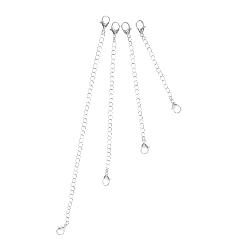 EPIGEIST 4 Stücke Edelstahl Kettenverlängerung Teiliges mit Karabinerverschluss Beidseitig Robuste Schmuckverlängerung für Halsketten und Armbänder DIY Schmuckherstellung Glänzende EPIGEIST 4 Stücke Edelstahl Kettenverlängerung Teiliges mit Karabinerverschluss Beidseitig Robuste Schmuckverlängerung für Halsketten und Armbänder DIY Schmuckherstellung Glänzende von EPIGEIST