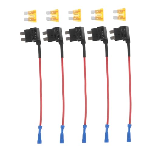 EPIGEIST 5 Stück Teiliges Kfz Sicherungsadapter Atc Flachsicherungshalter Mittelgroß für Auto Lkw Boot Schnelle Installation Sicherungskasten Verteiler Inline Fuse Tap EPIGEIST 5 Stück Teiliges Kfz Sicherungsadapter Atc Flachsicherungshalter Mittelgroß für Auto Lkw Boot Schnelle Installation Sicherungskasten Verteiler Inline Fuse Tap von EPIGEIST