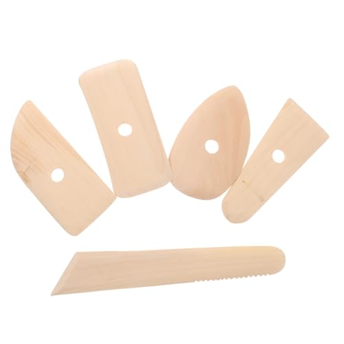 EPIGEIST 5 Stück Teiliges Töpferwerkzeug aus Natürlichem Holz Robuste Tonschaber und Modellierwerkzeuge für Polymer Clay Handfreundlich mit Abgerundeten Kanten für Anfänger und Kreative EPIGEIST 5 Stück Teiliges Töpferwerkzeug aus Natürlichem Holz Robuste Tonschaber und Modellierwerkzeuge für Polymer Clay Handfreundlich mit Abgerundeten Kanten für Anfänger und Kreative von EPIGEIST