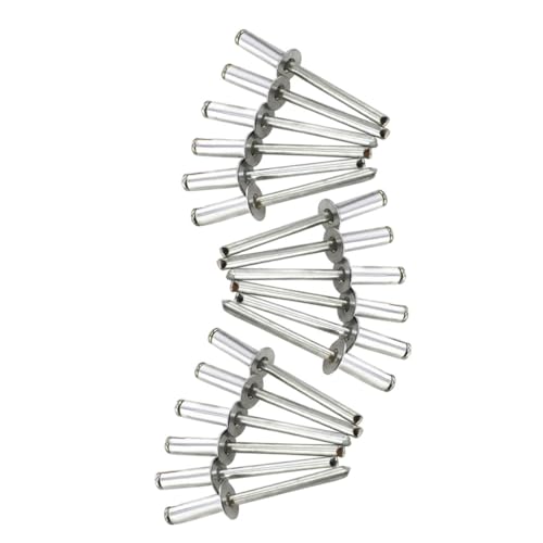 EPIGEIST 50 Stück Teiliges Edelstahl Blindnieten Zugnieten mit Rundkopf Hohe Mechanische Festigkeit Rostfrei Langlebig für Innen und Außenbereich Starke Verbindung für Haushalt und EPIGEIST 50 Stück Teiliges Edelstahl Blindnieten Zugnieten mit Rundkopf Hohe Mechanische Festigkeit Rostfrei Langlebig für Innen und Außenbereich Starke Verbindung für Haushalt und von EPIGEIST