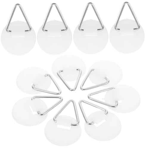 EPIGEIST 50 Stück Unsichtbare Telleraufhänger Selbstklebend Stabile Runde Wandhaken für Porzellanteller Minimalistischer Tellerhalter zur Wandmontage Kratzschutz Platzsparend für Küche und von EPIGEIST