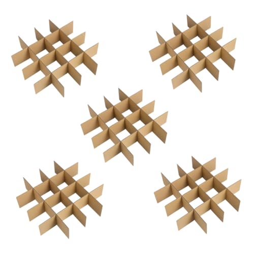 EPIGEIST 5Er-Pack Pappkarton Trennwände für Sicheren Versand von Geschirr und Glaswaren Einfache Montage für und Transportlösungen EPIGEIST 5Er-Pack Pappkarton Trennwände für Sicheren Versand von Geschirr und Glaswaren Einfache Montage für und Transportlösungen von EPIGEIST