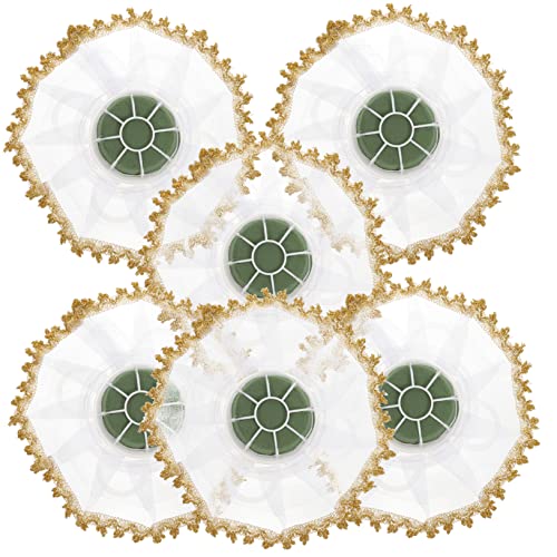 EPIGEIST 6 Satz Teiliges Brautstraußhalter mit Doppellagigem Spitzenkragen Langlebig und Sicher Kompakte für Einfache Handhabung für Hochzeitsdekoration Blumenladen und DIY Brautsträuße EPIGEIST 6 Satz Teiliges Brautstraußhalter mit Doppellagigem Spitzenkragen Langlebig und Sicher Kompakte für Einfache Handhabung für Hochzeitsdekoration Blumenladen und DIY Brautsträuße von EPIGEIST