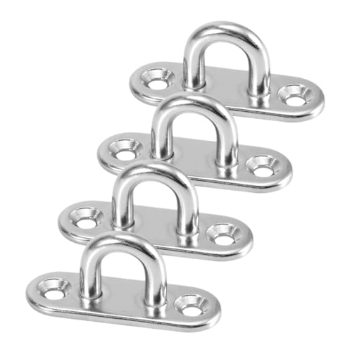 EPIGEIST 6 Stück Edelstahl U Förmige Tragfähige Schraubhaken mit Ösenplatte Korrosionsbeständig für Deckenbefestigung und Zubehöraufhängung Silber EPIGEIST 6 Stück Edelstahl U Förmige Tragfähige Schraubhaken mit Ösenplatte Korrosionsbeständig für Deckenbefestigung und Zubehöraufhängung Silber von EPIGEIST