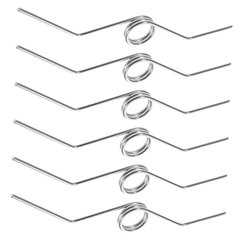 EPIGEIST 6 Stück Teiliges Ersatzfedern Gartenschere aus Metall Langlebige Feder für Handpruner Robustes Federzubehör für Gartenwerkzeuge Ergonomisch und Einfach zu Montieren Silberfarben von EPIGEIST