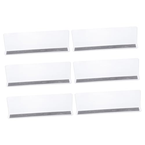 EPIGEIST 6 Stück Teiliges Kunststoff Regaltrenner Förmiger Seitenteiler für Supermarkt und Einzelhandel Transparente PVC Trennwand Stabiler Winkel Platzsparende Regalorganisation EPIGEIST 6 Stück Teiliges Kunststoff Regaltrenner Förmiger Seitenteiler für Supermarkt und Einzelhandel Transparente PVC Trennwand Stabiler Winkel Platzsparende Regalorganisation von EPIGEIST