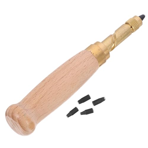 EPIGEIST 6 Stück Teiliges Schraubenlochstanzer Holzgriff Verstellbares Buchbinder-werkzeug für Leder Papier Gurtlochstanzwerkzeug Lochdurchmesser Vielseitig für Handwerk und Nähen von EPIGEIST