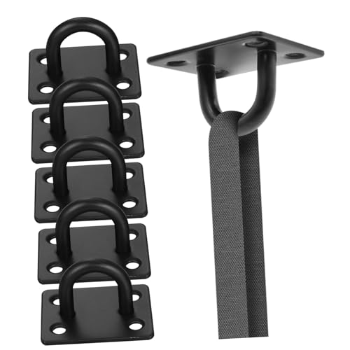 EPIGEIST 6 Stück Teiliges Schwarze Edelstahl Deckenhaken mit Schrauben Heavy Duty Pad Eye Wandhaken für Pflanzenaufhängung Einfache Befestigung Stabile Halterung für Indoor Dekorationen EPIGEIST 6 Stück Teiliges Schwarze Edelstahl Deckenhaken mit Schrauben Heavy Duty Pad Eye Wandhaken für Pflanzenaufhängung Einfache Befestigung Stabile Halterung für Indoor Dekorationen von EPIGEIST