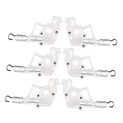 EPIGEIST 6 Stück Teiliges Set Wandtilter für Jalousien Hexagonaler Mechanismus Transparent Flach Robust Kompatibel Einfache Montage Langlebiges Ersatzteil für Wohn und Schlafräume von EPIGEIST
