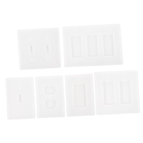 EPIGEIST 6 Stück Teiliges Silikon DIY Gießform für Steckdosen schalterpaneele Epoxidharz Bastel formen zum Gestalten Dekorativer Heimaccessoires mit Feiner Verarbeitung und Leichter von EPIGEIST