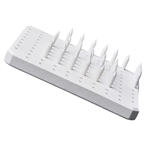 EPIGEIST 60 Stück Teiliges Feuerfester Stütznägel und Mehrlochige Ofenmatte für Brennofen Töpferwerkzeug Keramikbrennhilfe Hitzebeständig Robust für Hobbytöpfer Brennofen Zubehör von EPIGEIST