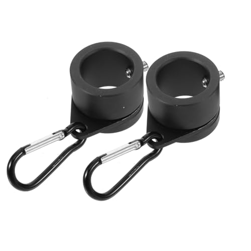 EPIGEIST Aluminiumlegierung Flaggenhalter Ringe mit Karabiner Drehbare Windfeste Flaggenbefestigung für Fahnenmast Einfach zu Montierende Flaggenzubehör für Außenbereich von EPIGEIST