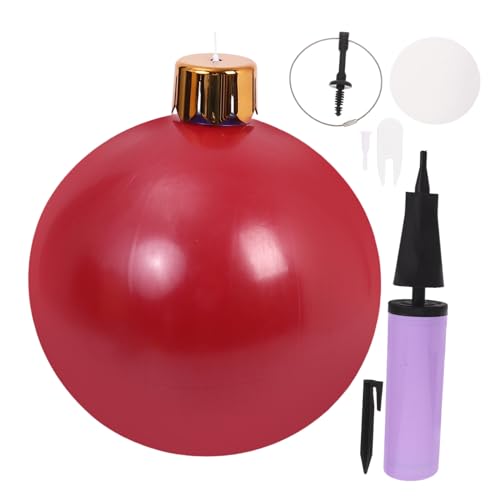 EPIGEIST Aufblasbare Weihnachtskugeln Rot Wetterfest Langlebig Outdoor Deko für Garten und Festliche Christbaumkugeln Weihnachtsdeko Groß EPIGEIST Aufblasbare Weihnachtskugeln Rot Wetterfest Langlebig Outdoor Deko für Garten und Festliche Christbaumkugeln Weihnachtsdeko Groß von EPIGEIST