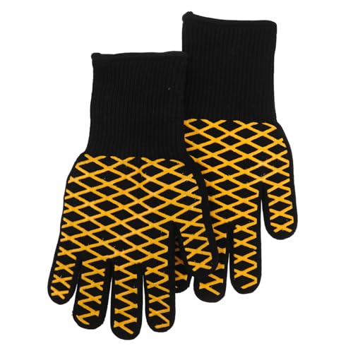 EPIGEIST BBQ Handschuhe mit Fingern - Hitzebeständig Flammsicher Silikon Grillhandschuhe rutschfeste Ofenhandschuhe für Backen Kochen Barbecue Mikrowelle Küchenhandschuhe EPIGEIST BBQ Handschuhe mit Fingern - Hitzebeständig Flammsicher Silikon Grillhandschuhe rutschfeste Ofenhandschuhe für Backen Kochen Barbecue Mikrowelle Küchenhandschuhe von EPIGEIST