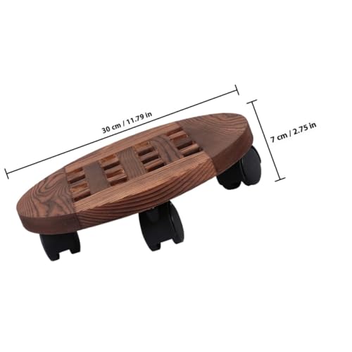 EPIGEIST Blumentopf Untersetzer mit Robuster Runder Pflanzentopfroller Drehrollen Wetterfester Pflanzenständer für Schwere Blumentöpfe Innen und Außen Bewegliche Pflanzbasis von EPIGEIST