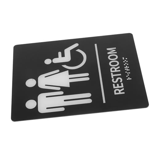 EPIGEIST Braille Wc Schild Selbstklebend Barrierefreies Türschild mit Kontrastreicher Kennzeichnung Leicht Installierbar für Allgemeine Toiletten und Barrierefreie Badezimmer EPIGEIST Braille Wc Schild Selbstklebend Barrierefreies Türschild mit Kontrastreicher Kennzeichnung Leicht Installierbar für Allgemeine Toiletten und Barrierefreie Badezimmer von EPIGEIST