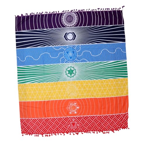 EPIGEIST Buntes Mikrofaser Strandtuch Waschbare Schnelltrocknende Stranddecke und Yogamatte Leichtes Atmungsaktives Polyester für Picknick Camping und Reisegebrauch von EPIGEIST