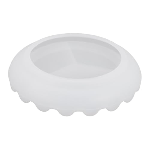 EPIGEIST DIY Silikonform für Epoxidharz Kristall Gießform Rundes Spiegel design Weiß Rutschfest Umweltfreundlich Einfach zu Reinigen für Kreative Bastelprojekte und Schmuckherstellung von EPIGEIST