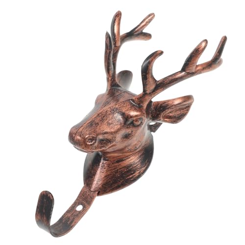 EPIGEIST Dekorativer Wandhaken mit Hirschform aus Messing Kompakter Deer Head Shape Hook Praktischer Garderobenhaken für Jacken Schlüssel Schals Einfach zu Montieren Platzsparend für Flur EPIGEIST Dekorativer Wandhaken mit Hirschform aus Messing Kompakter Deer Head Shape Hook Praktischer Garderobenhaken für Jacken Schlüssel Schals Einfach zu Montieren Platzsparend für Flur von EPIGEIST