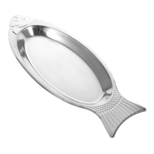 EPIGEIST Edelstahl Fischform Servierplatte Magnetisch Dampfgarer Tablett Robust Glatte Oberfläche Leicht Zu Reinigen Für Küche Familienessen EPIGEIST Edelstahl Fischform Servierplatte Magnetisch Dampfgarer Tablett Robust Glatte Oberfläche Leicht Zu Reinigen Für Küche Familienessen von EPIGEIST
