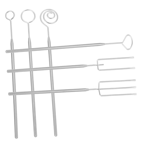 EPIGEIST Edelstahl Schokoladengabel Teilig Langlebige Fondue Dipping Forks mit Langem Griff Hitzebeständig für Schokoladen und Käsefondue für Familie Restaurant Hotel Leicht und Einfach zu von EPIGEIST