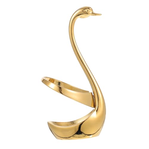 EPIGEIST Edelstahl Schwan Besteckhalter mit Sockel Dekorative Kuchengabel Aufbewahrung für Kaffeelöffel und Dessert Rostfrei Langlebig Stilvolles Design mit Funkelnden Details für Tisch von EPIGEIST