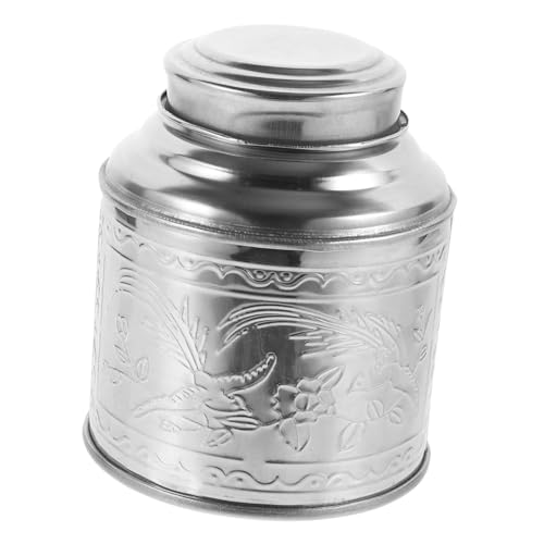 EPIGEIST Edelstahl Teedose Luftdichter Versiegelter Tee Kanister Tragbar mit Chinesischem Stil Robust und Platzsparend für Losen Tee Aufbewahrung Küche Wohnzimmer EPIGEIST Edelstahl Teedose Luftdichter Versiegelter Tee Kanister Tragbar mit Chinesischem Stil Robust und Platzsparend für Losen Tee Aufbewahrung Küche Wohnzimmer von EPIGEIST