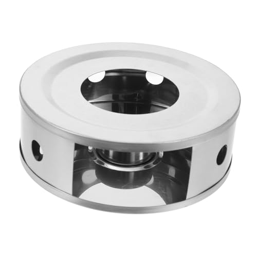 EPIGEIST Edelstahl Teekannen Wärmeständer mit Kerzenhalter rutschfeste Wärmebasis für Tee und Kaffee Multifunktionaler Warmhalter für Zuhause Handgefertigtes Design Robust und Langlebig von EPIGEIST