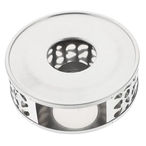 EPIGEIST Edelstahl Teewärmer Stövchen mit Rutschfestem Boden Vielseitiger Kerzenhalter als Milch Kaffee wärmer Tragbarer Heizsockel für Teekannen Handgefertigt Platzsparend von EPIGEIST