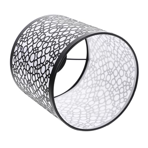 EPIGEIST Ersatzschirm für Tischlampe aus Eisen Hohler Lampenschirm mit Modernem Bubble muster Geeignet für Pendel Wand Hängelampen Einfache Montage Schwarzer Lampenüberzug von EPIGEIST