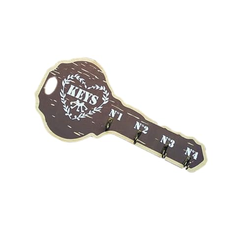 EPIGEIST Europäischer Vintage Holz Schlüsselhalter Wandhaken Kompakt Stabil Für Flur Eingang Wohnung Haustür von EPIGEIST