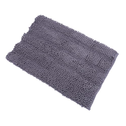 EPIGEIST Extra Dicke Chenille Badematte rutschfest Waschbar Saugfähig Badvorleger Dunkles Teppich für Badezimmer Flur Indoor Matte von EPIGEIST