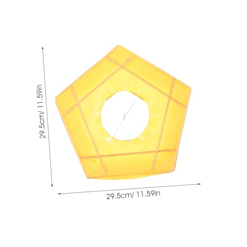EPIGEIST Faltbarer Quadratischer Papierlampenschirm Langlebiger Lampion für Deckenleuchte Blendfreies Licht Vielseitig Einsetzbar für Wohnzimmer Schlafzimmer Partydekoration von EPIGEIST