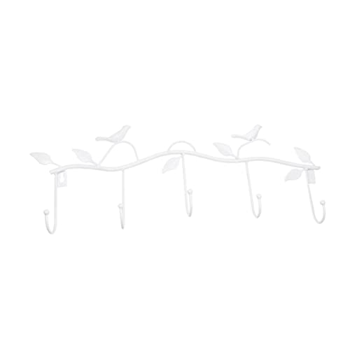 EPIGEIST Garderenhaken mit Vogel und Blattdesign Weißer Wandhaken für Wohnzimmer und Küche Dekorativer Aufbewahrungshaken für Schlüssel und Alltagsgegenstände Vielseitiger Wanddeko Haken EPIGEIST Garderenhaken mit Vogel und Blattdesign Weißer Wandhaken für Wohnzimmer und Küche Dekorativer Aufbewahrungshaken für Schlüssel und Alltagsgegenstände Vielseitiger Wanddeko Haken von EPIGEIST
