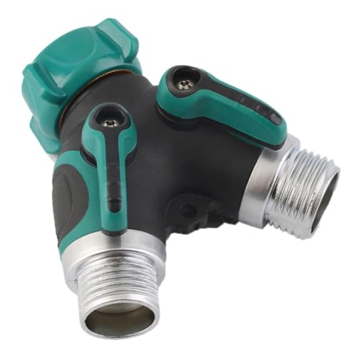 EPIGEIST Gartenschlauch Splitter Y Verteiler US Standard Wasserhahn Adapter mit Absperrventilen aus Robustem Abs Dichtungsarm für Garten und Außenbereich Einfacher für Schläuche EPIGEIST Gartenschlauch Splitter Y Verteiler US Standard Wasserhahn Adapter mit Absperrventilen aus Robustem Abs Dichtungsarm für Garten und Außenbereich Einfacher für Schläuche von EPIGEIST
