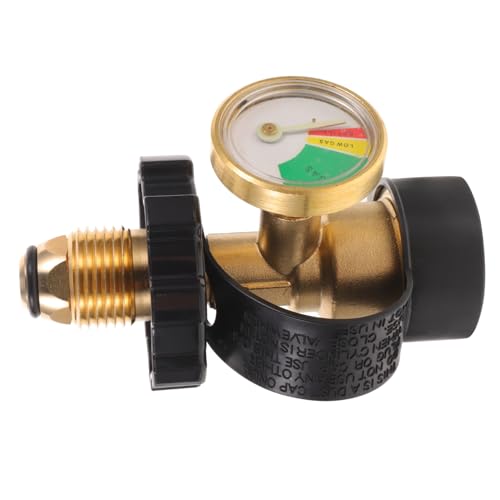 EPIGEIST Gasadapter mit Druckmanometer aus Messing Stabiler Outdoor Gastankanschluss für Camping BBQ Wandern Leicht Langlebig Sichere Abdichtung Präzise Füllstandsanzeige Universeller EPIGEIST Gasadapter mit Druckmanometer aus Messing Stabiler Outdoor Gastankanschluss für Camping BBQ Wandern Leicht Langlebig Sichere Abdichtung Präzise Füllstandsanzeige Universeller von EPIGEIST