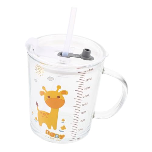 EPIGEIST Glasbecher mit Trinkhalm Dicker Milchbecher mit Messmarkierung Bruchsicheres Glas Stabiler Stand Geeignet für Jungen und Mädchen für Zuhause und Partys EPIGEIST Glasbecher mit Trinkhalm Dicker Milchbecher mit Messmarkierung Bruchsicheres Glas Stabiler Stand Geeignet für Jungen und Mädchen für Zuhause und Partys von EPIGEIST