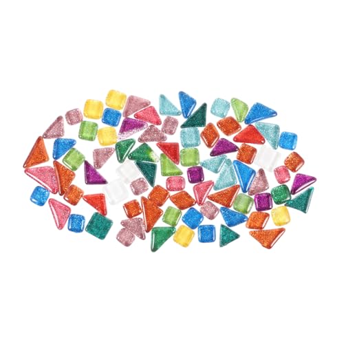 EPIGEIST Glitzernde Unregelmäßige Mosaiksteine Bunte DIY Kristallsteine für Handwerk Fotorahmen Blumentöpfe Tassen Dekoration mit Glatter Langlebiger Oberfläche von EPIGEIST