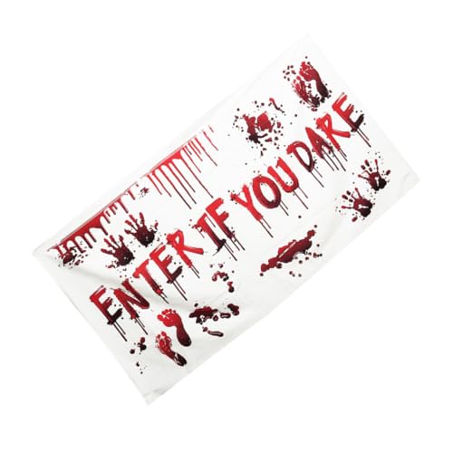 EPIGEIST Halloween Deko Banner Tischdecke Partydeko mit Gruseligem Motiv Glatte Oberfläche Wetterfest für Halloween Party und Draußen von EPIGEIST