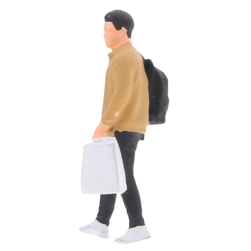 EPIGEIST Handgefertigte Resin Figur mit Handtasche Mini Mann Modell für Sandtisch Puppenhaus Dekoration und Kreative EPIGEIST Handgefertigte Resin Figur mit Handtasche Mini Mann Modell für Sandtisch Puppenhaus Dekoration und Kreative von EPIGEIST